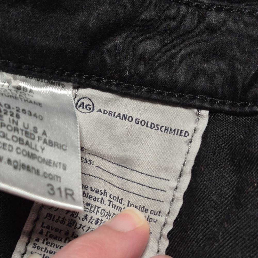 Adriano Goldschmied 31 R Skinny Black Jeans - Picture 4 of 6